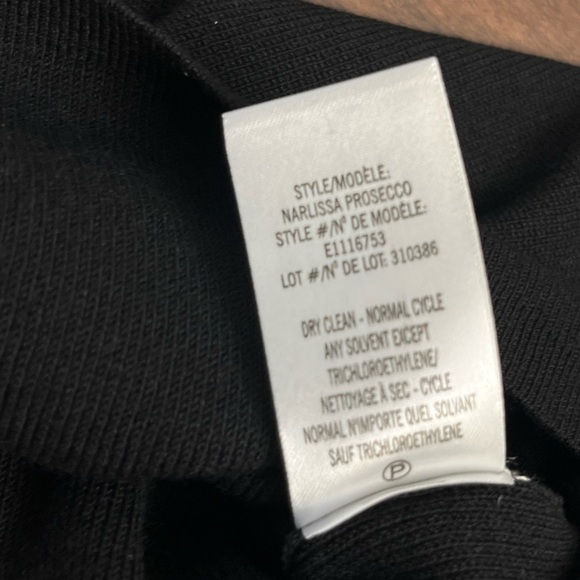 Theory Dress Open Back Narlissa Prosecco Size Large Black Knit Minimalist Sexy - Picture 13 of 16